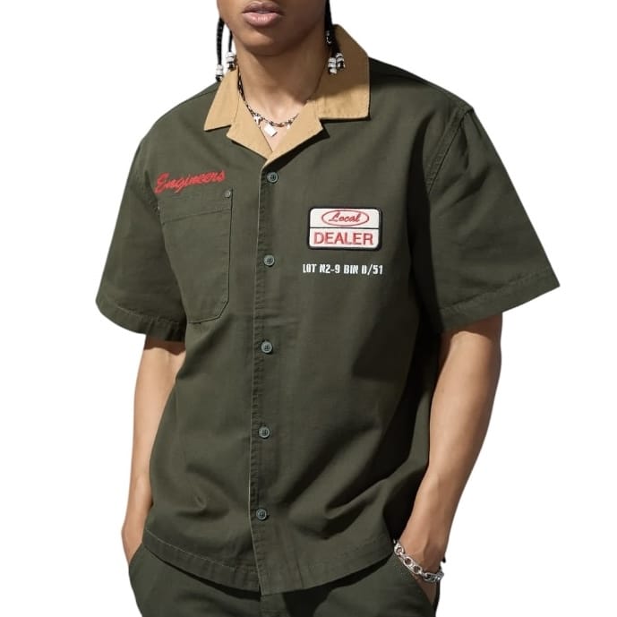 Jordan Craig The Re-Up Mechanic Shirt (Dark Green) 2058