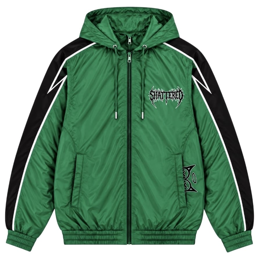 Shattered Hearts Peekaboo Nylon Set (Green)