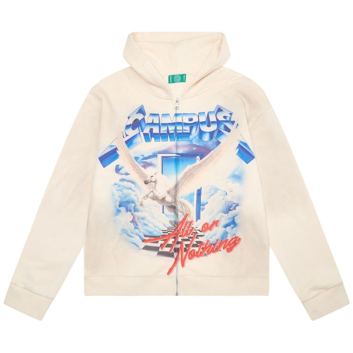 Campus Goods Ascend Zip Up Hoodie (Cream) CG-S26-012