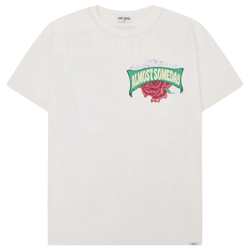 Almost Someday Holy Rose Tee (Cream) AS-SUM26-013