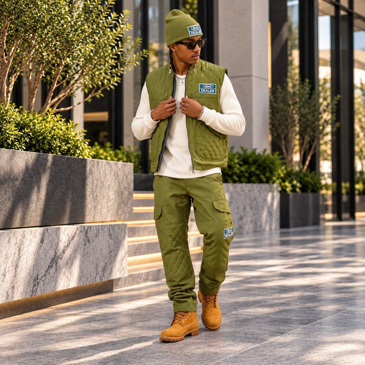 Jordan Craig Local Dealer Service Quilted Vest (Olive) 91773V