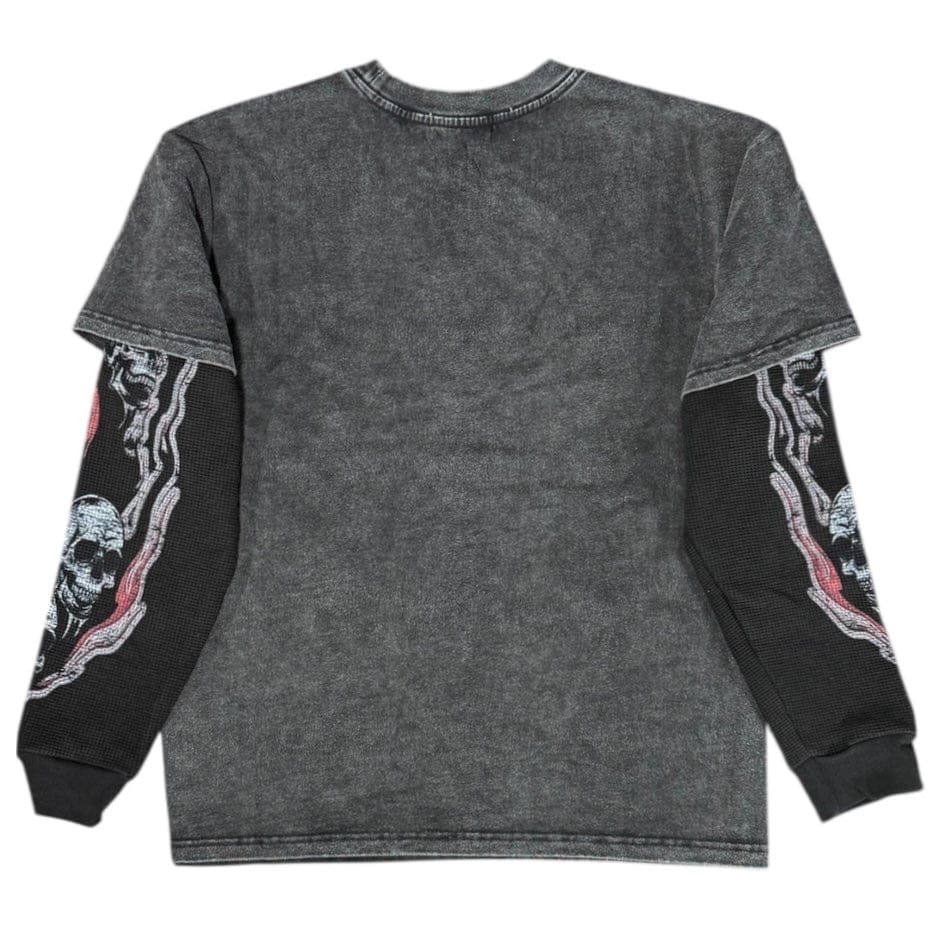 Majestik Signature World Boxer Garment Dyed LS Thermal (Black) TW2576