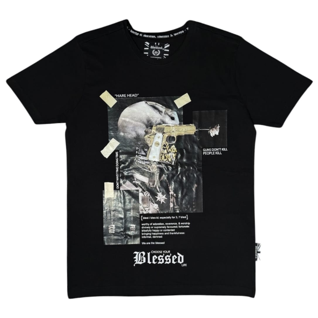 Blessed Rabbit T-Shirt (Black) BL2245