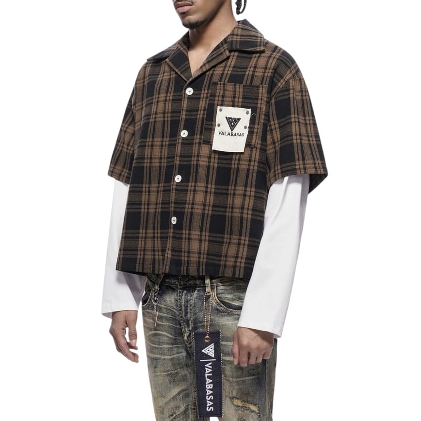 Valabasas Rip Double Layered Flannel (Brown) VLBS-VBD2-1021