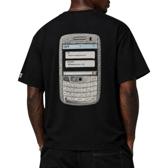 Billionaire Boys Club BB Text SS Knit Tee (Black) 861-3310