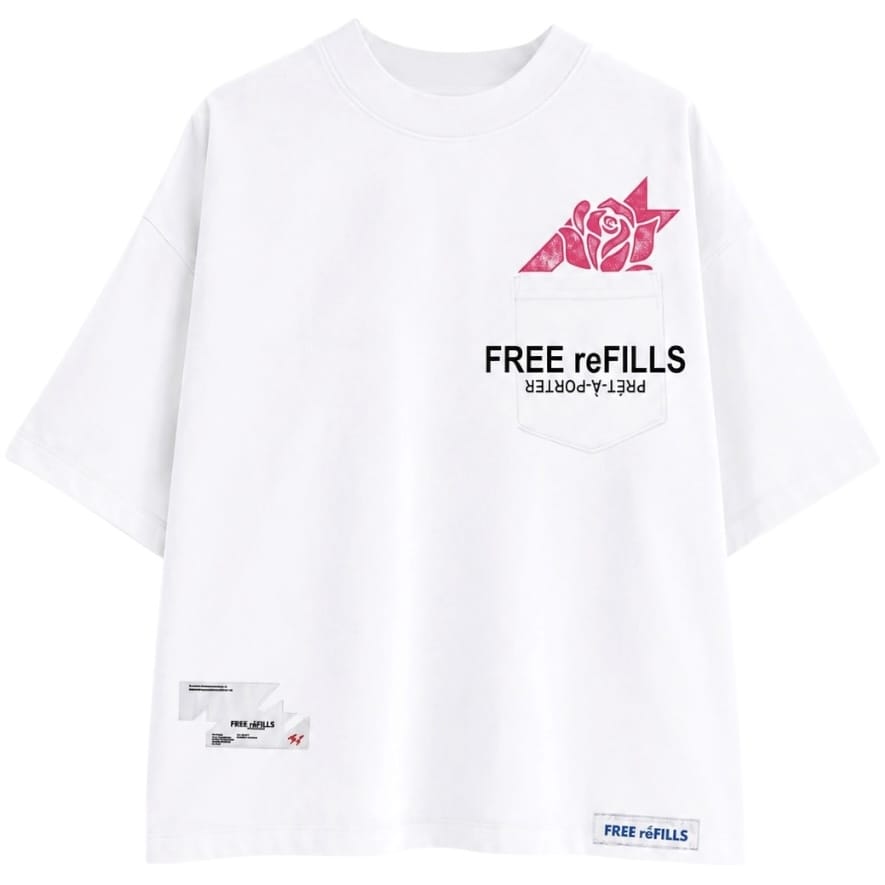 Free Refills Salvation Tee (White) FR-FALL26-011