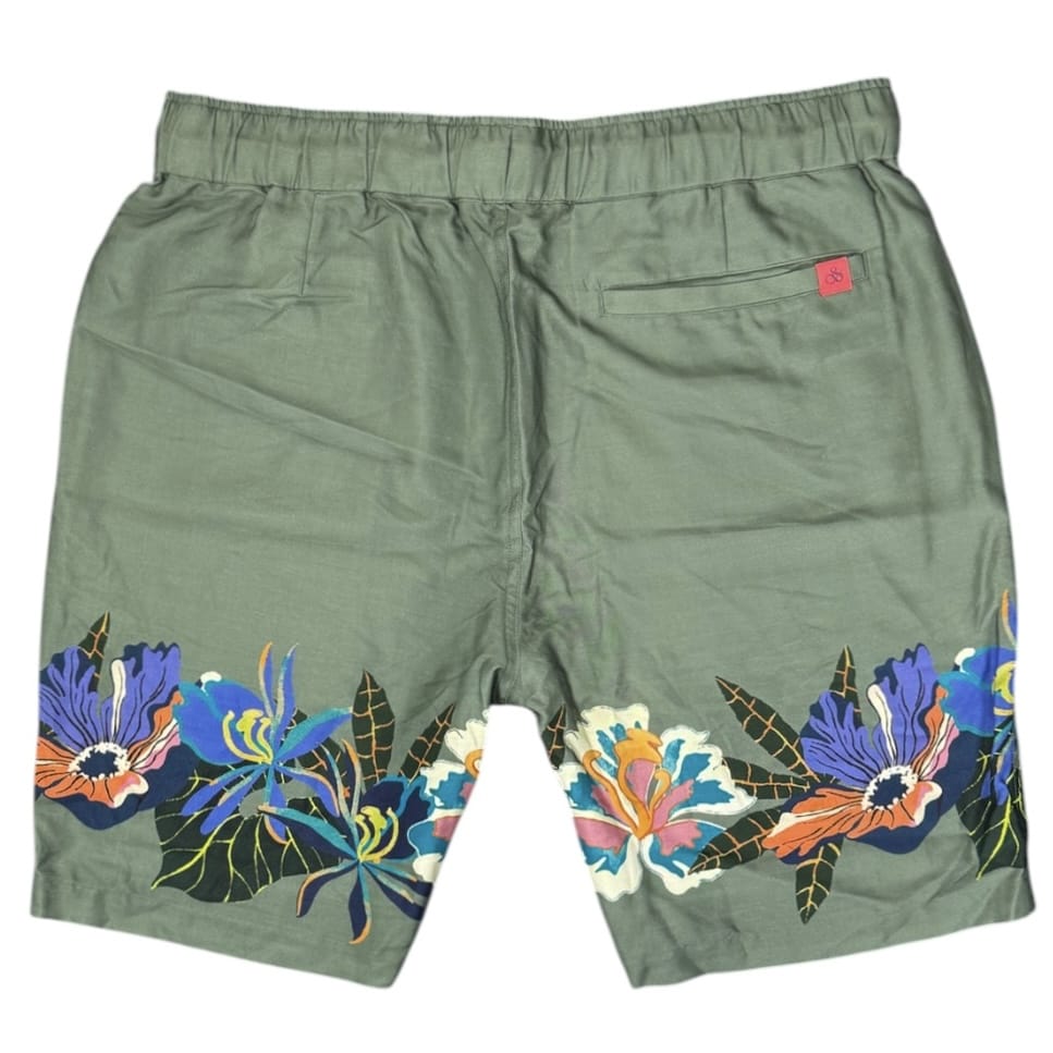 Scotch & Soda Printed Floral Swimshort (Green Print/Cream) 171590