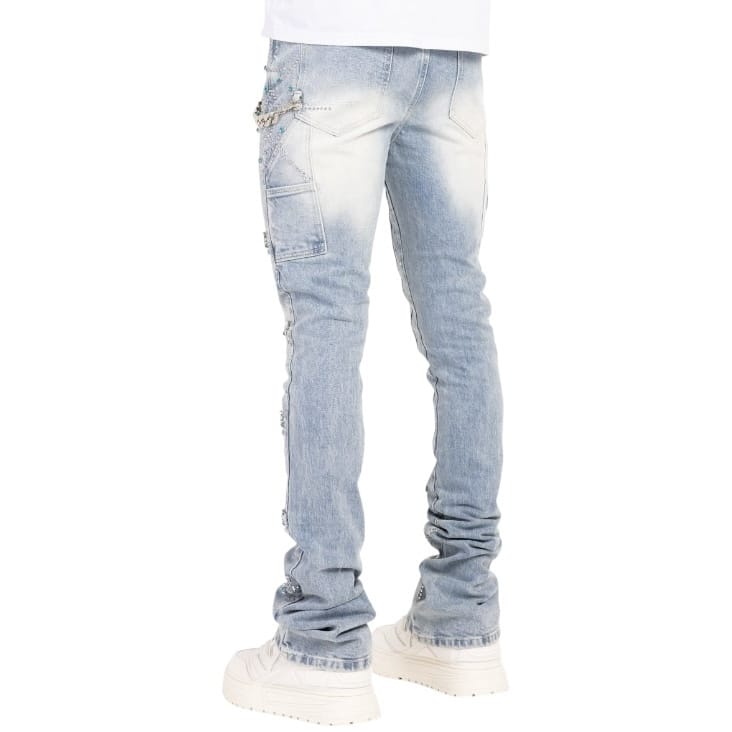 Guapi Spider Denim Jean (Aqua Blue) 836ABSD