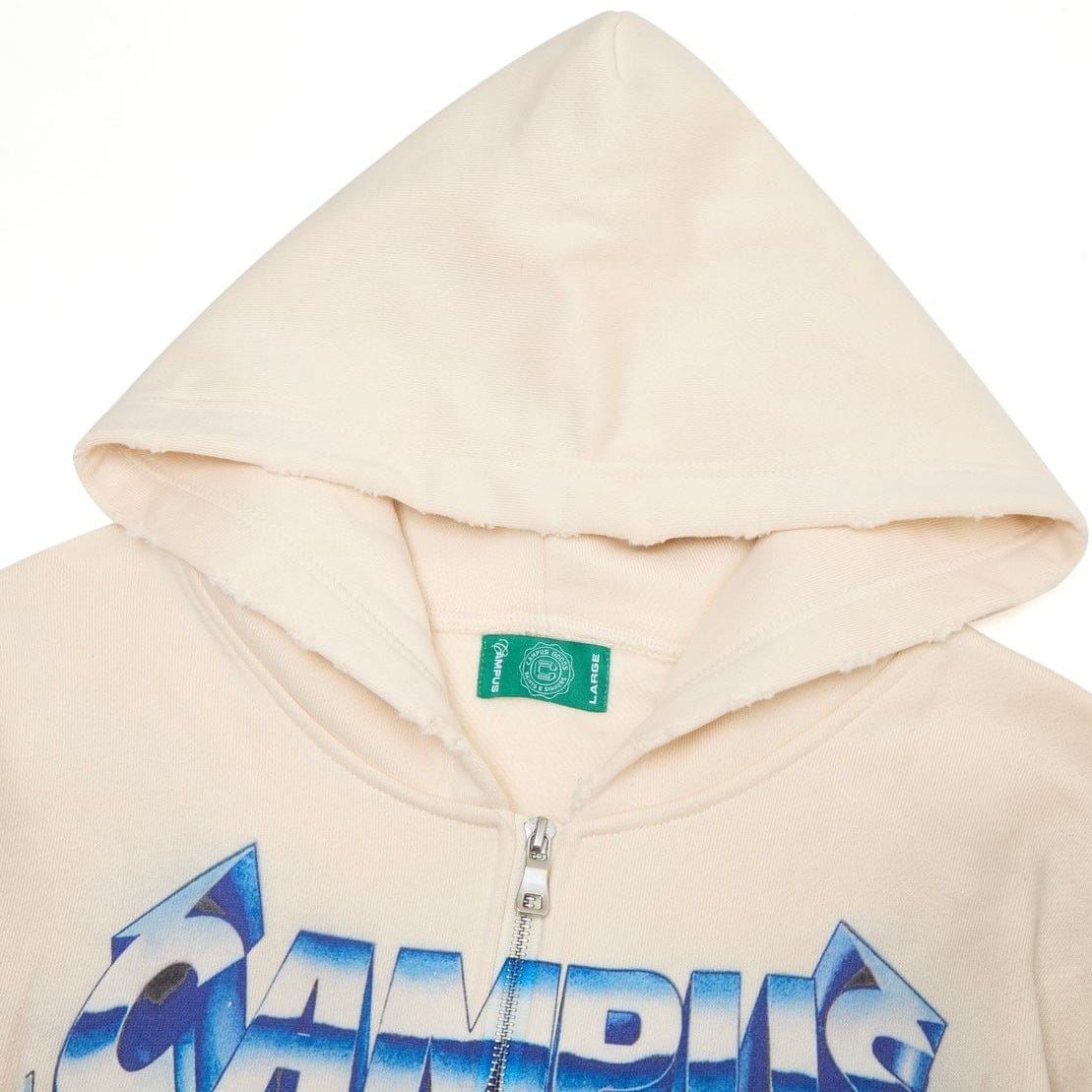 Campus Goods Ascend Zip Up Hoodie (Cream) CG-S26-012