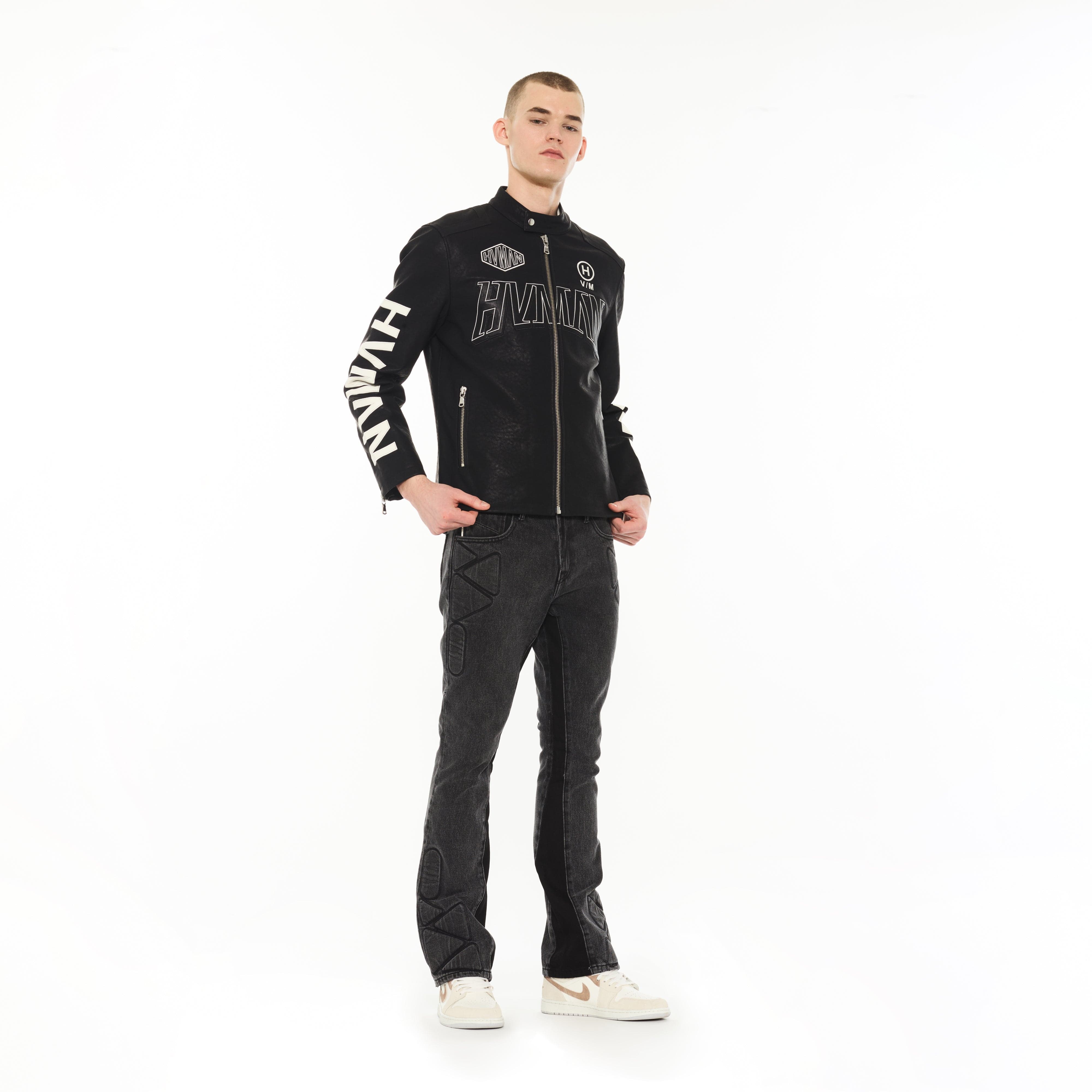 Hvman's Cafe Racer Jacket in Black