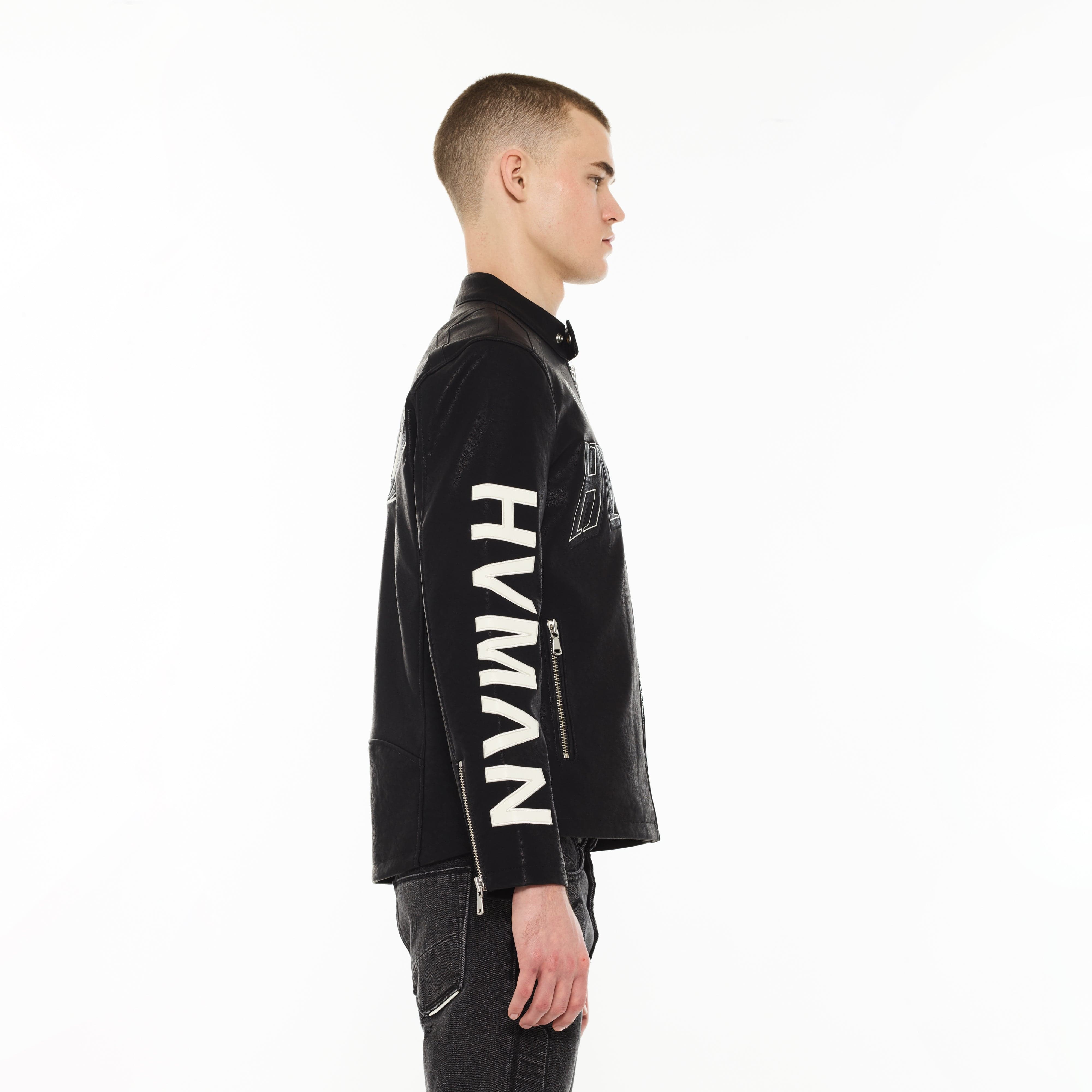 Hvman's Cafe Racer Jacket in Black