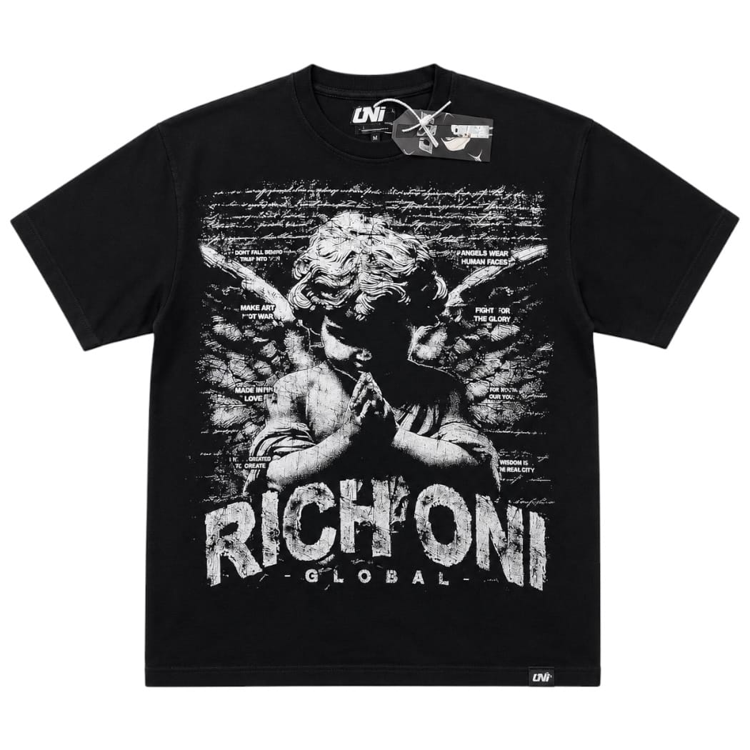 Rich Oni Angel Global Tee (Black) RO-T-2041