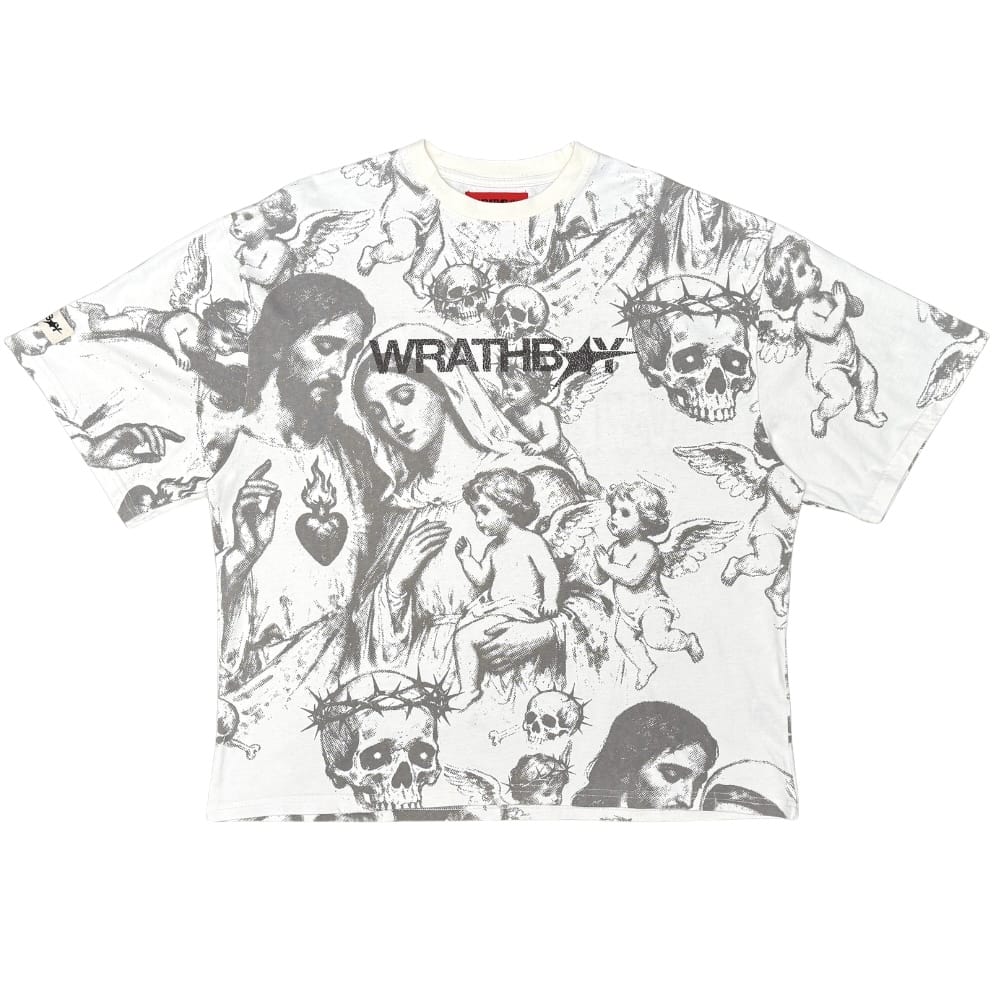 Wrathboy God Is My Weapon Tee (Off White) WB623-OFW