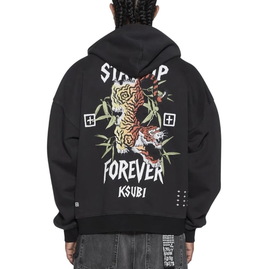 Ksubi Stay Up Ekcess Zip Hoodie (Black) MPF26FL007