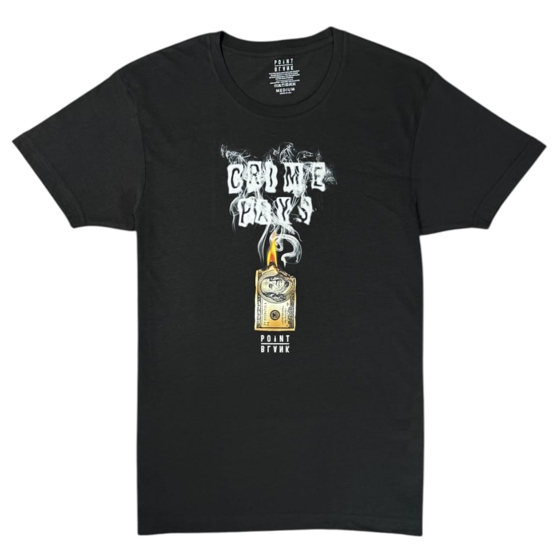 Point Blank Crime Pays T-Shirt (Black) 100988