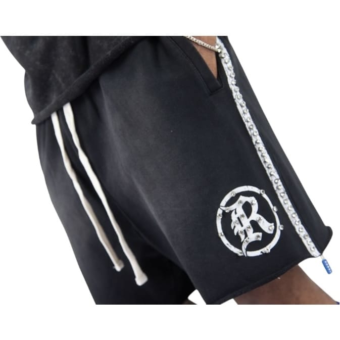 R3bel Denim Shady French Terry Set (Ash Black)