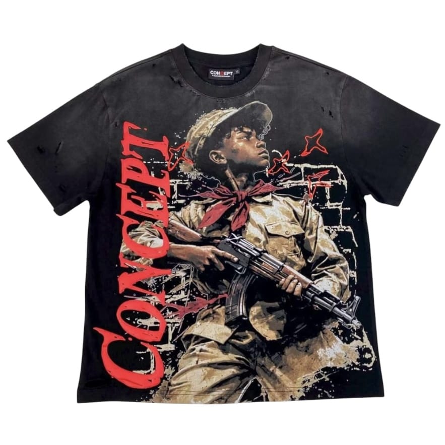 Concept La Soldier Tee (Black Wash)