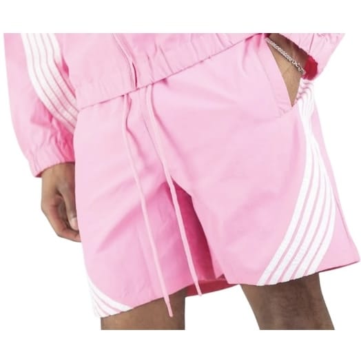 Rebel Minds Striped Nylon Shorts (Pink) A00-14905