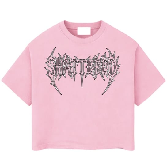 Shattered Hearts Logo Tee (Pink)