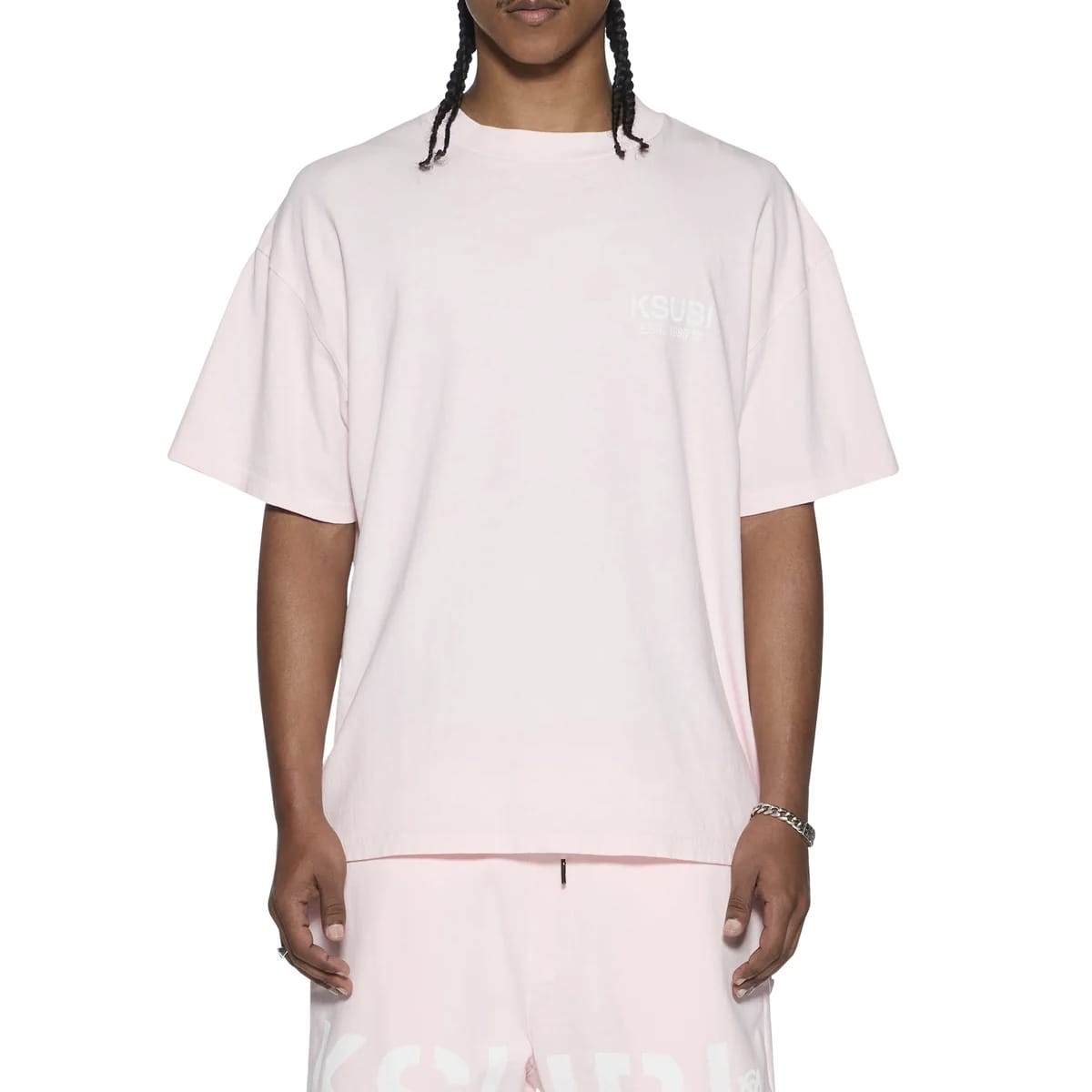 Ksubi Intruder Ekcess SS Tee (Quartz Fade Pink) MPF26TE002