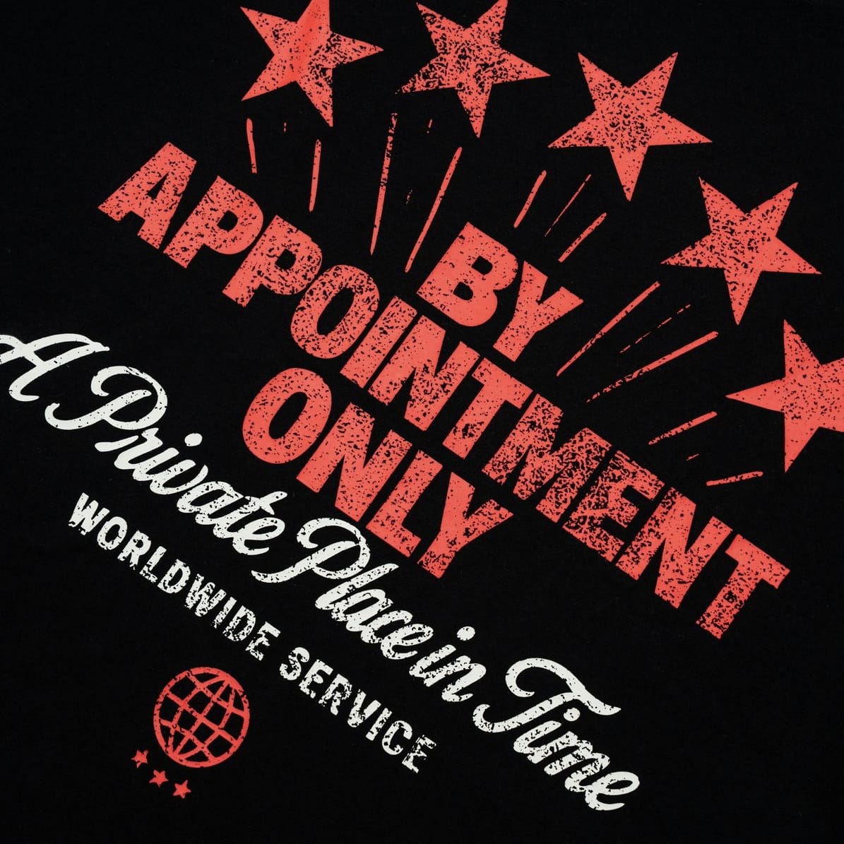 By Appointment Only Service Tee (Black) BAO-SU26-029