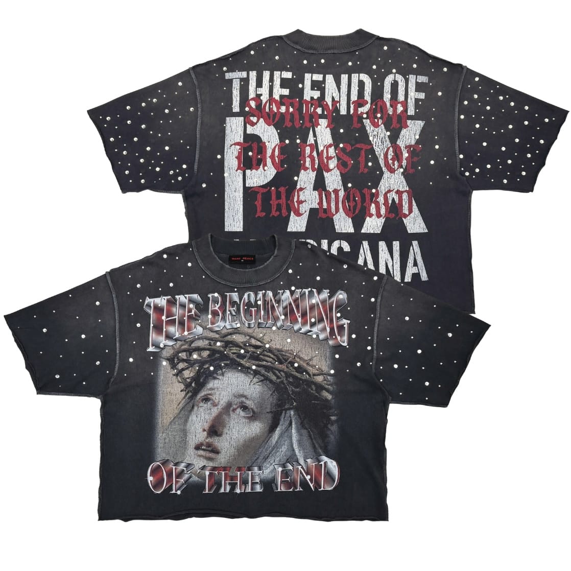 Rare Peace The Beginning Of The End Tee (Dark Grey) RT5060