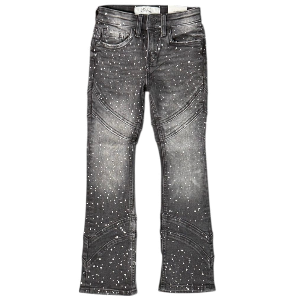 Kids Liquid Crystals Sharp Stacked & Crystal Jean (Black Ice) JTF2333KB