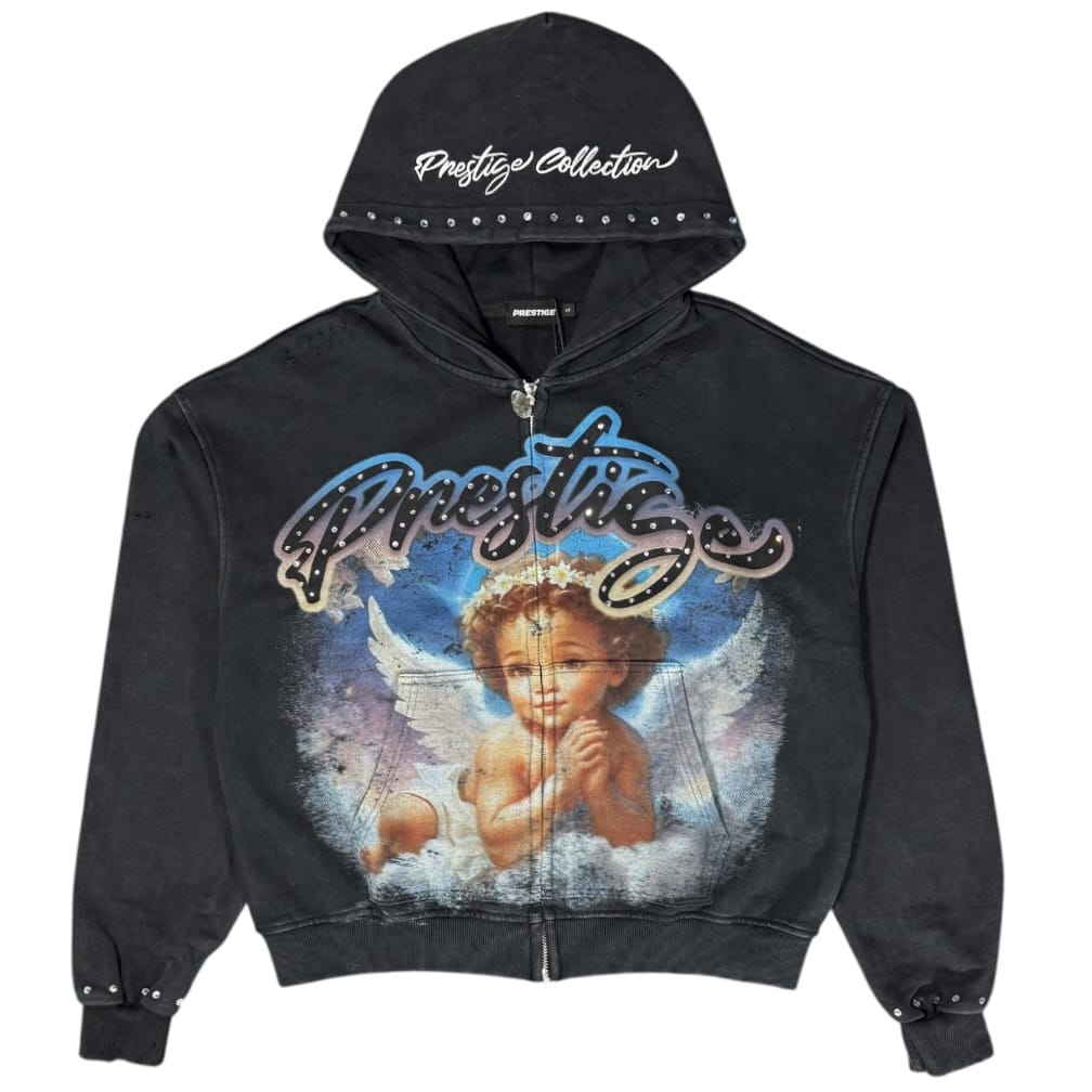 Prestige Collection Angel Hoodie (Black/Blue)