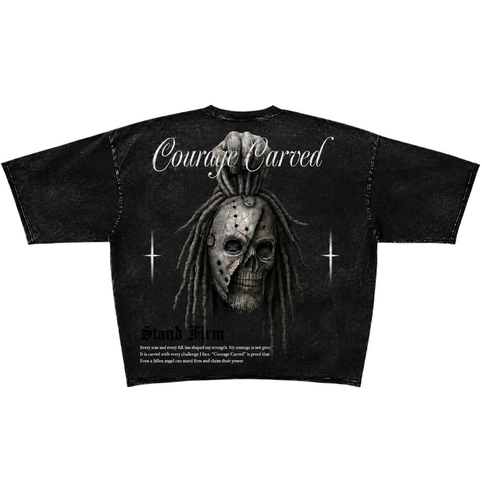 Roku Studios Fallen Angel 2.0 Enzyme Boxy Tee (Washed Black)