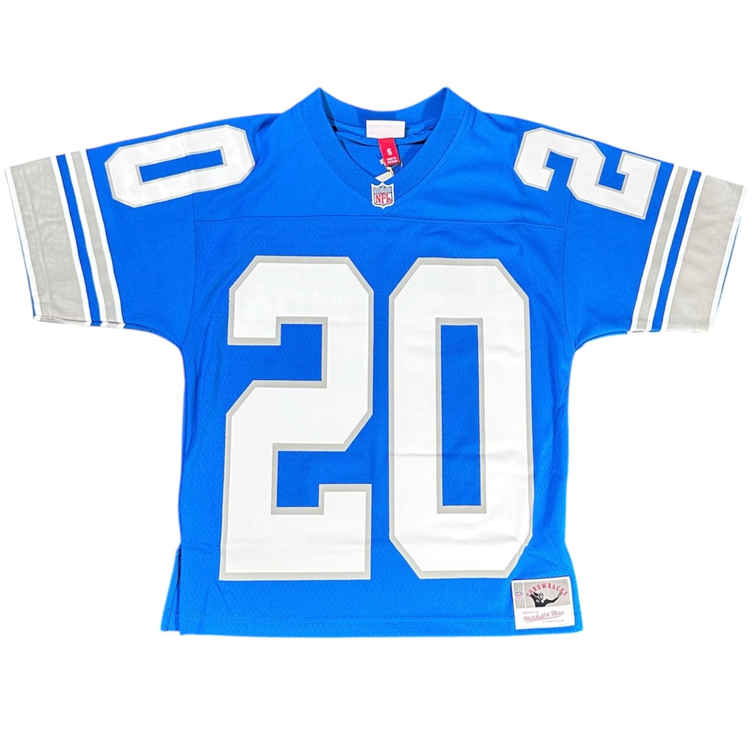 Mitchell Ness Nfl Detroit Lions Maxxed Out Fashion Football Jersey (Blue)