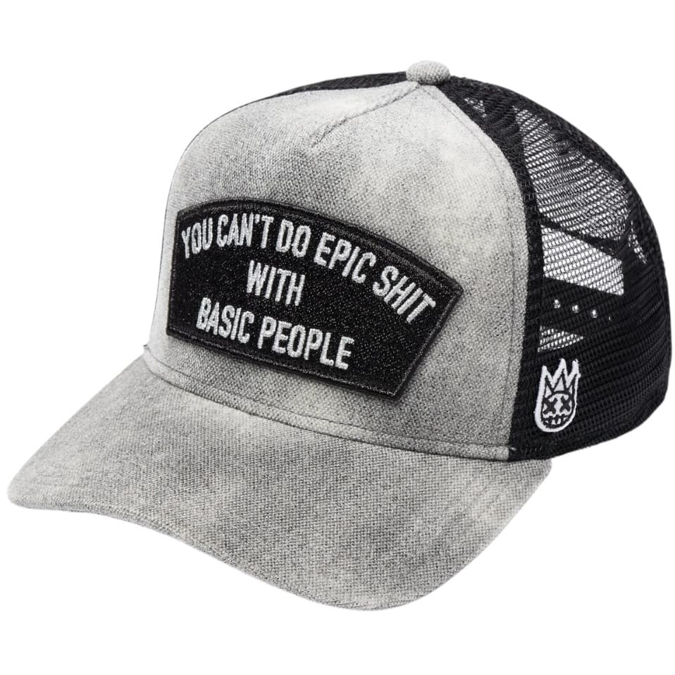 Cult Of Individuality Can't Do Epic Shit Trucker Hat (Grey) 626BC-CH47A