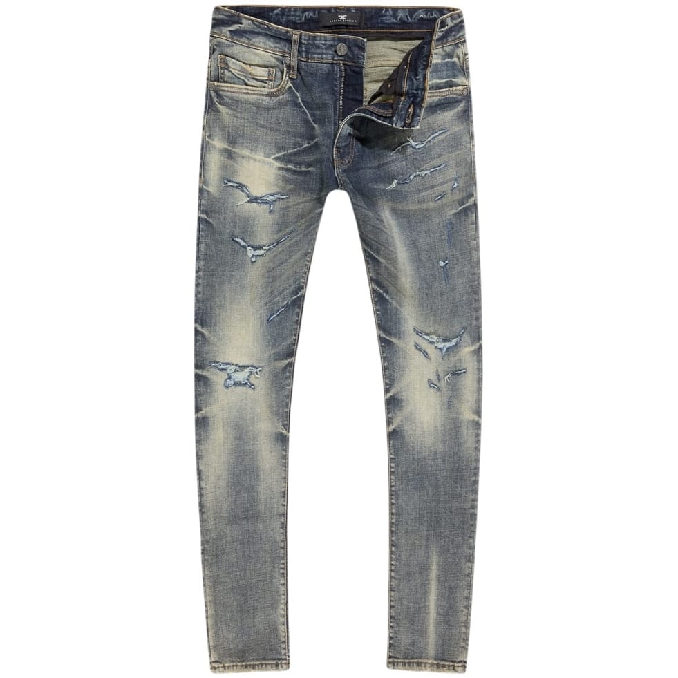 Jordan Craig Sean Slim Taper Fit Geostorm Denim (Desert Blue) JS2400