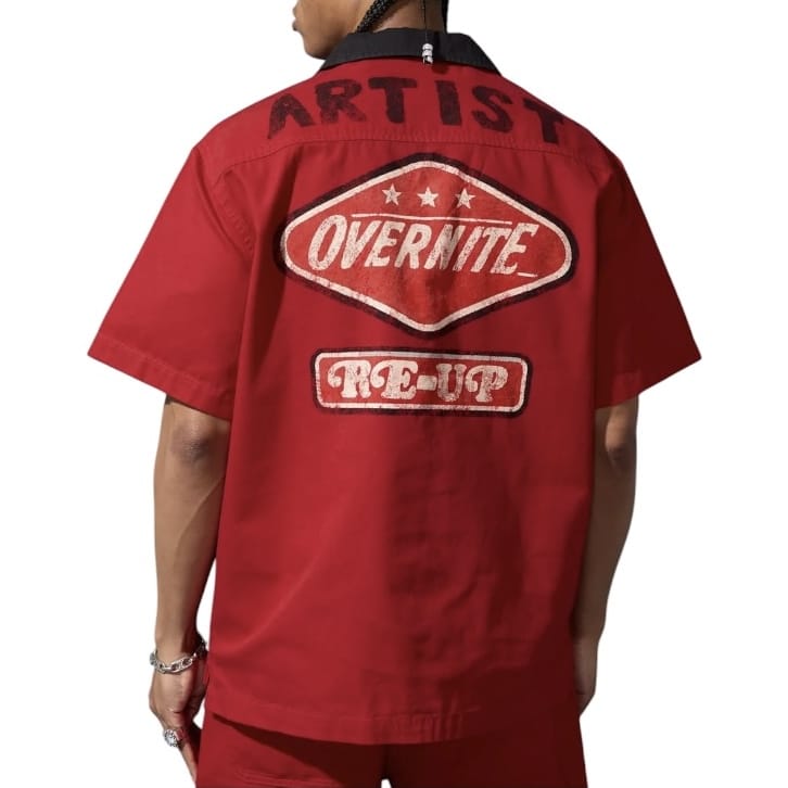 Jordan Craig The Re-Up Mechanic Shirt (Red) 2058