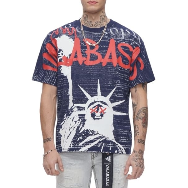 Valabasas Freedom Tee (Navy Blue) VLBS-VT1-1104