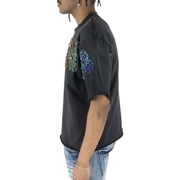 R3bel Denim Saint T-Shirt (Ash Black) 610-31211