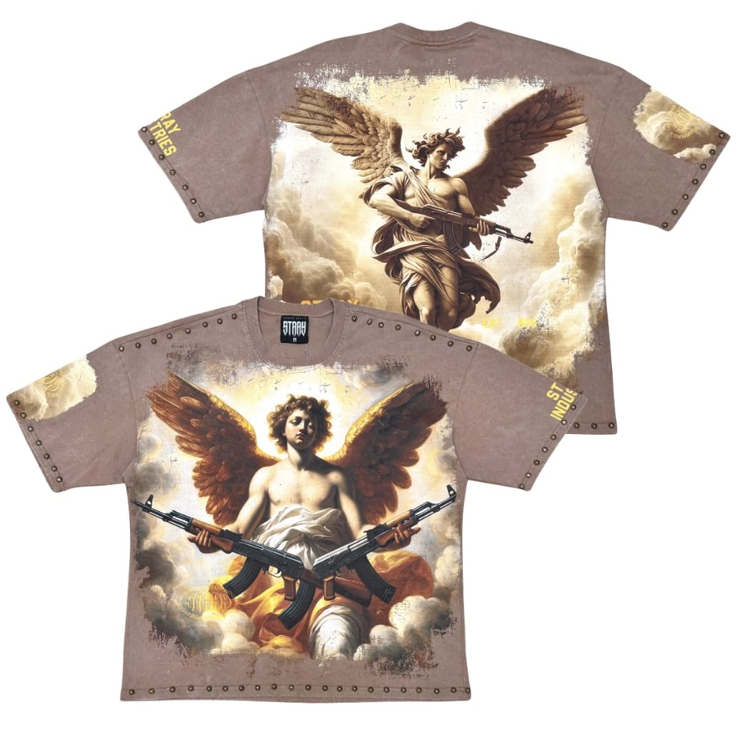 Stray AK Angel Tee (Mushroom) ST1737-MUH
