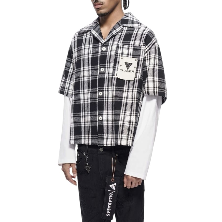 Valabasas Rip Double Layered Flannel (Black) VLBS-VBD2-1021