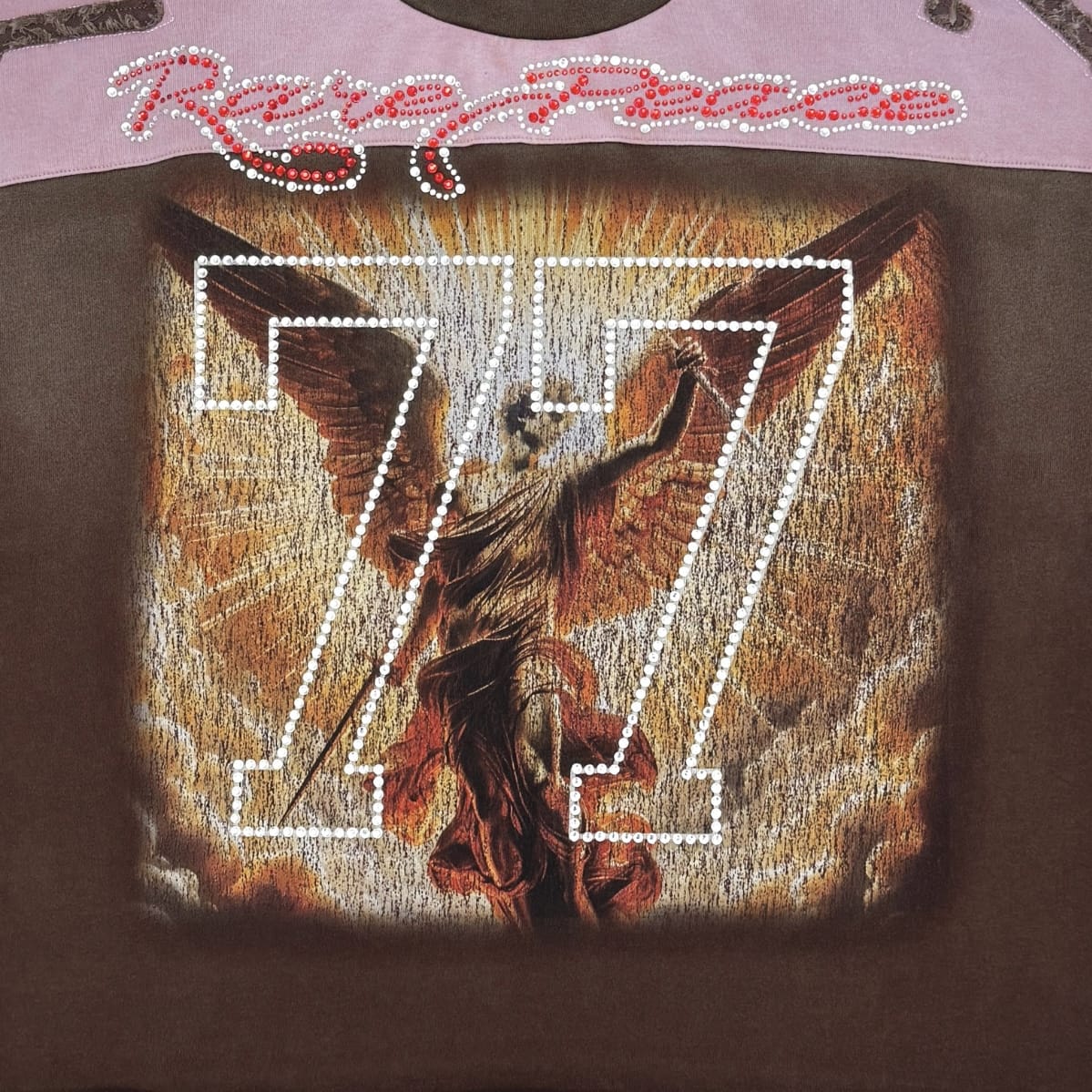 Rare Peace 77 Angel Tee (Pink/Brown) RT5067