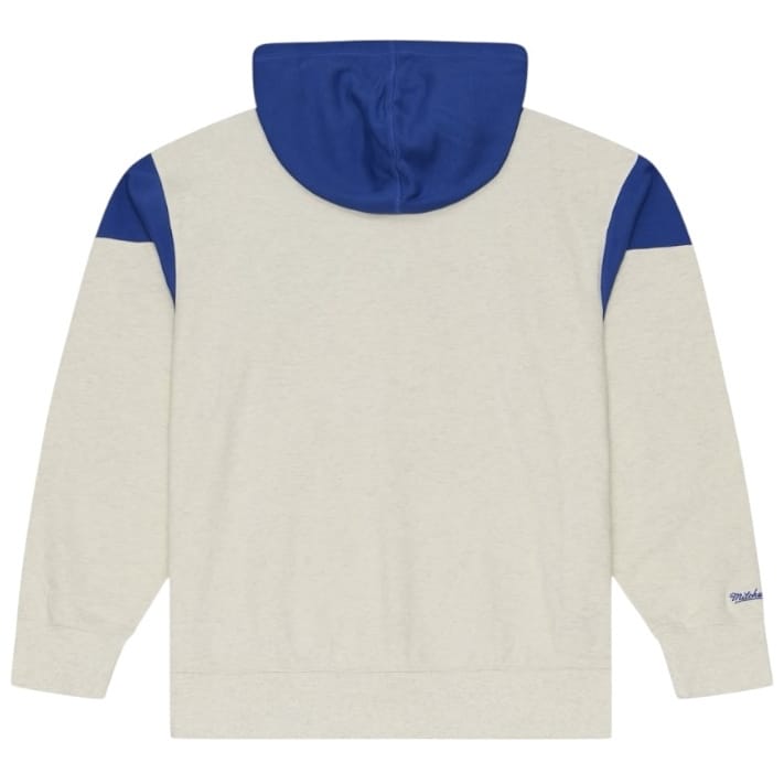 Mitchell & Ness Detroit Pistons Retro Roots French Terry Hoodie (Cream/Blue)