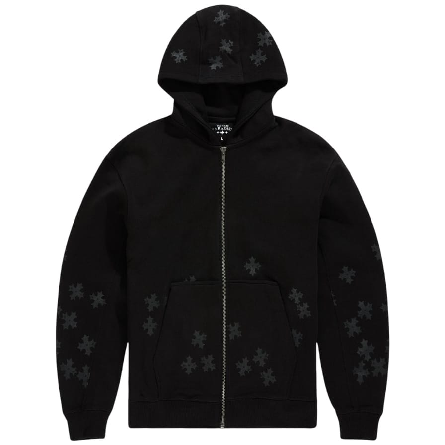 See You In Paradise Forbidden Fruit Zip Up Hoodie (Jet Black) 8892H