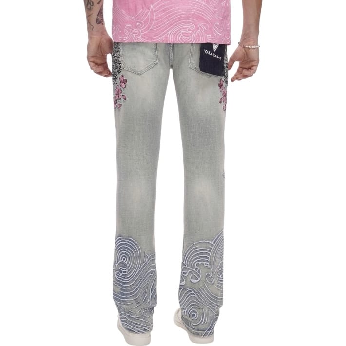 Valabasas Tenka Stacked Denim Jean (Light Blue Wash) VLBS-VJ3-1127