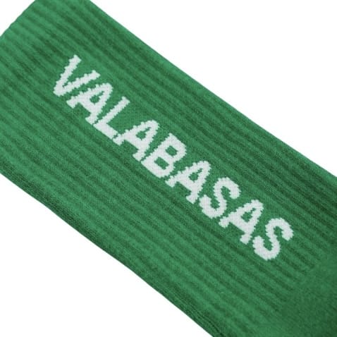 Valabasas Footprint Socks (Green) VAL-SOCK-001