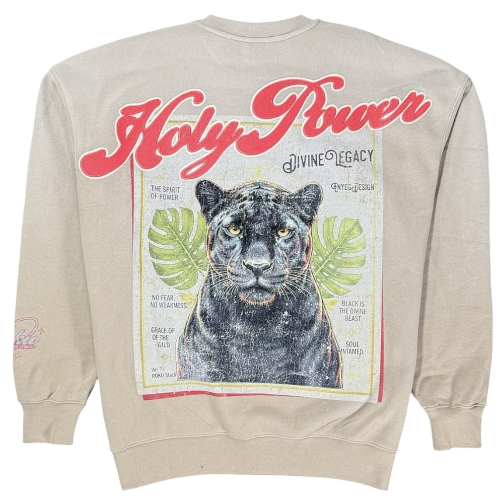 Roku Studios Holy Power Faded Crewneck (Taupe) RK5482134-TAU
