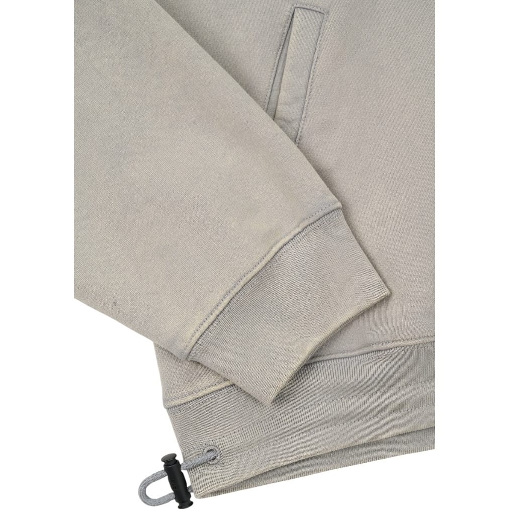 Rta Kam Cropped Oversized Hoodie (Dusted Grey Money Stamp)