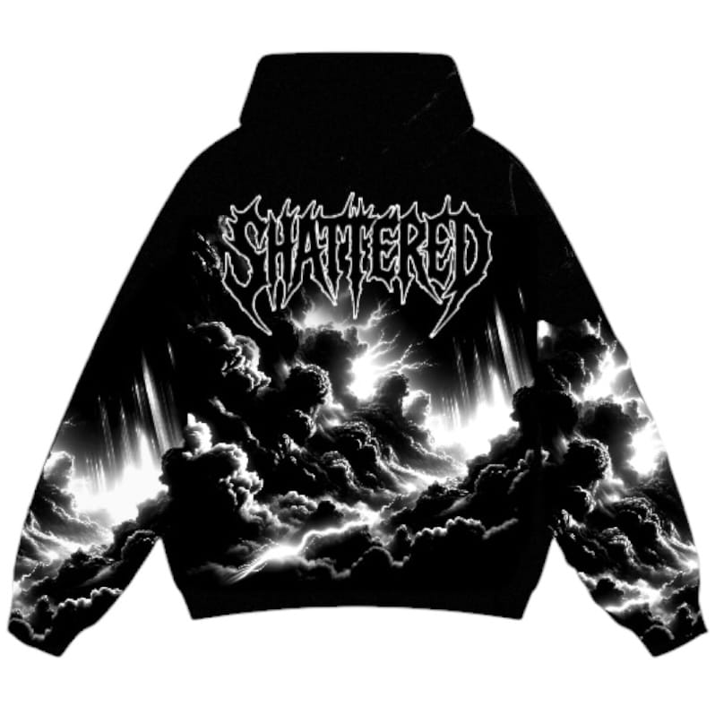 Shattered Hearts Screamin Hoodie (Black)