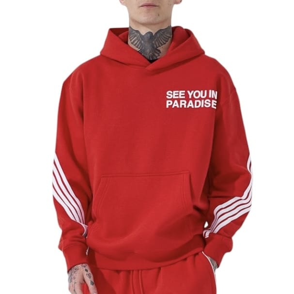See You In Paradise Perfect Pitch Pullover Hoodie (Red) 9229H