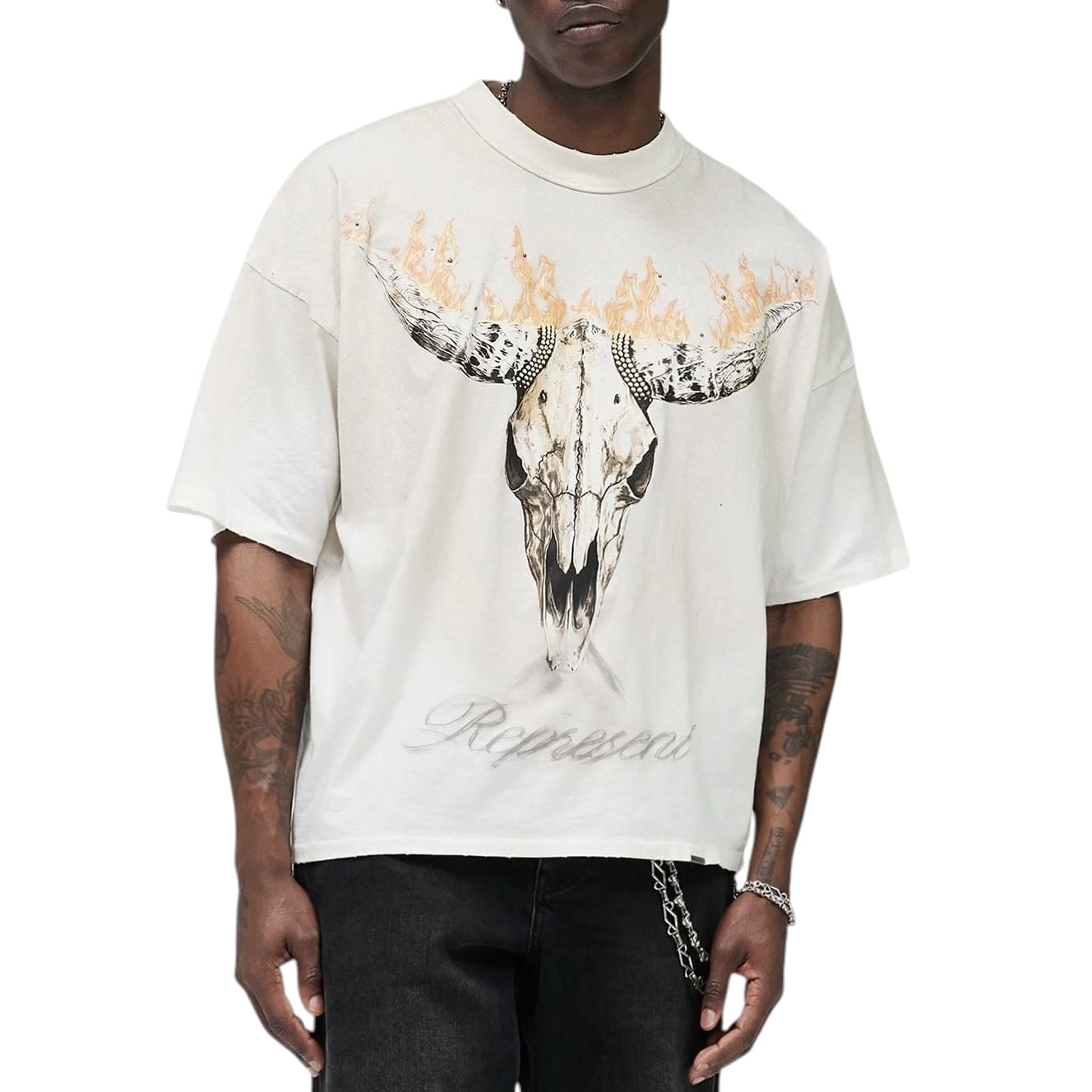 Represent British Cowboys Tee (Washed Ecru) MLM100592-30