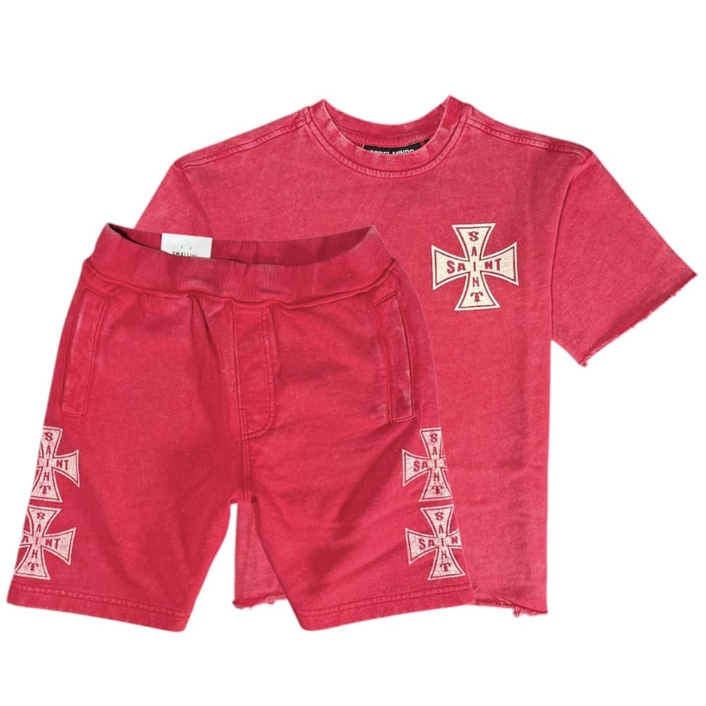 Boys Rebel Minds Saint Cross Set (Red) 612-11864