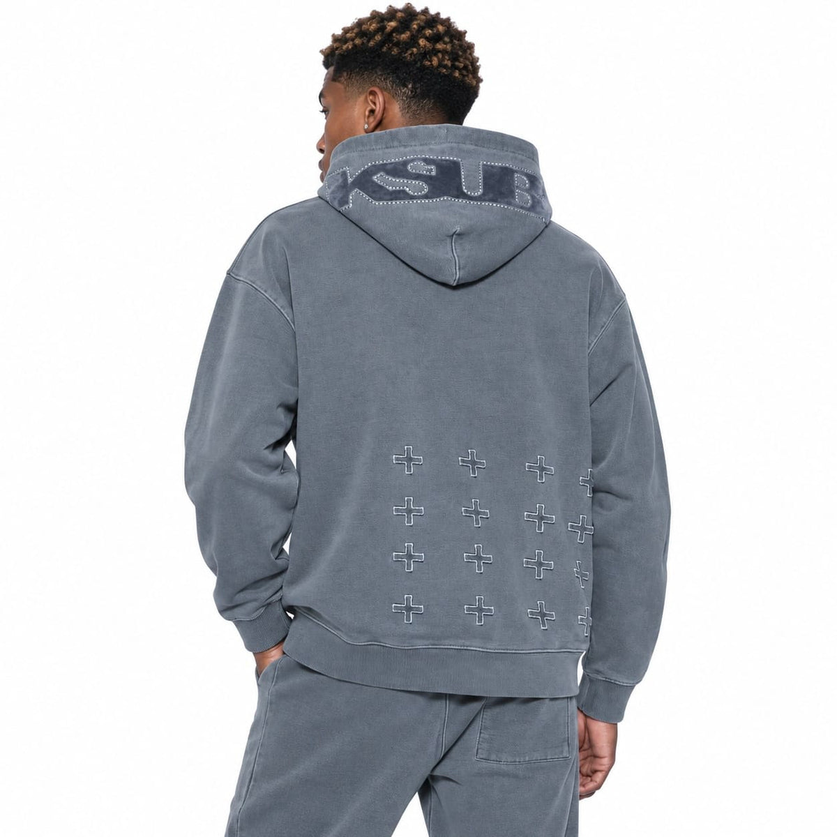 Ksubi 4X4 Luxe Biggie Hoodie (Charcoal) MCO26FL002