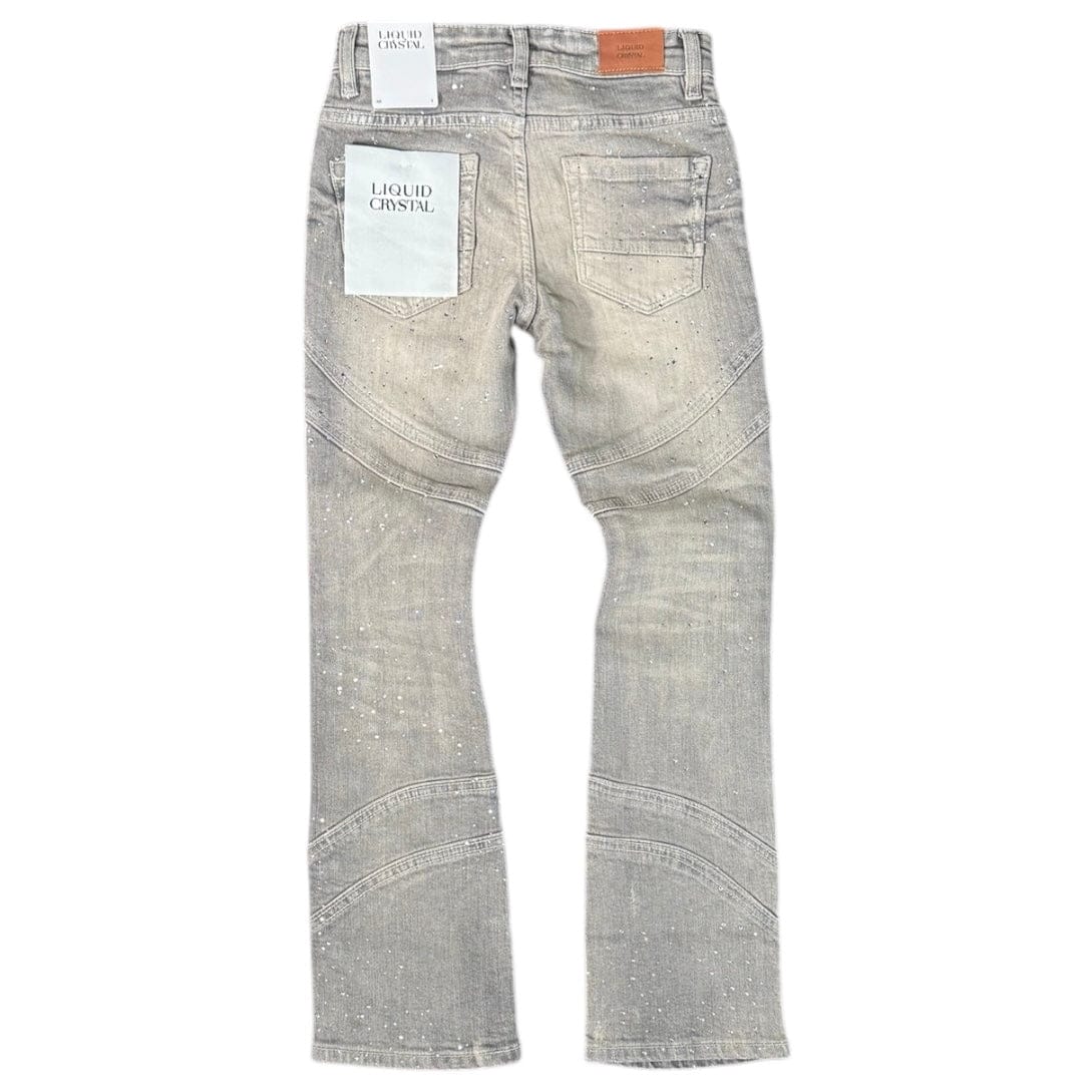 Kids Liquid Crystals Sharp Stacked & Crystal Jean (Smoked Grey) JTF2333KB